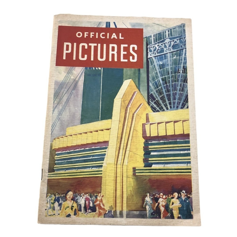 1933 Worlds Fair Booklet Vintage Official Pictures  Chicago Century‎ of Progress